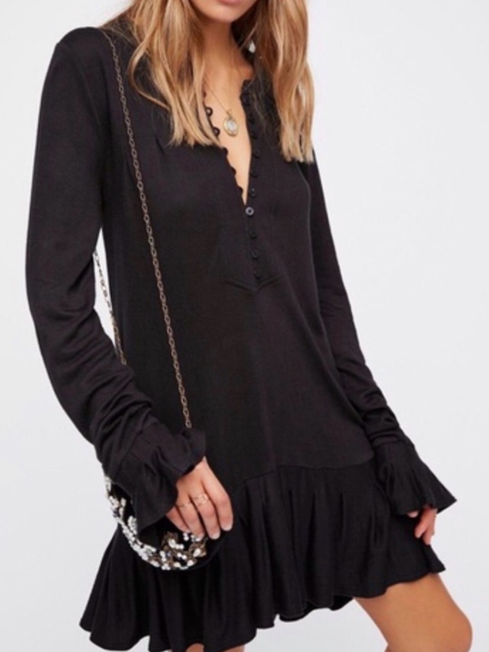 Free People Your Girl Tunic - Black